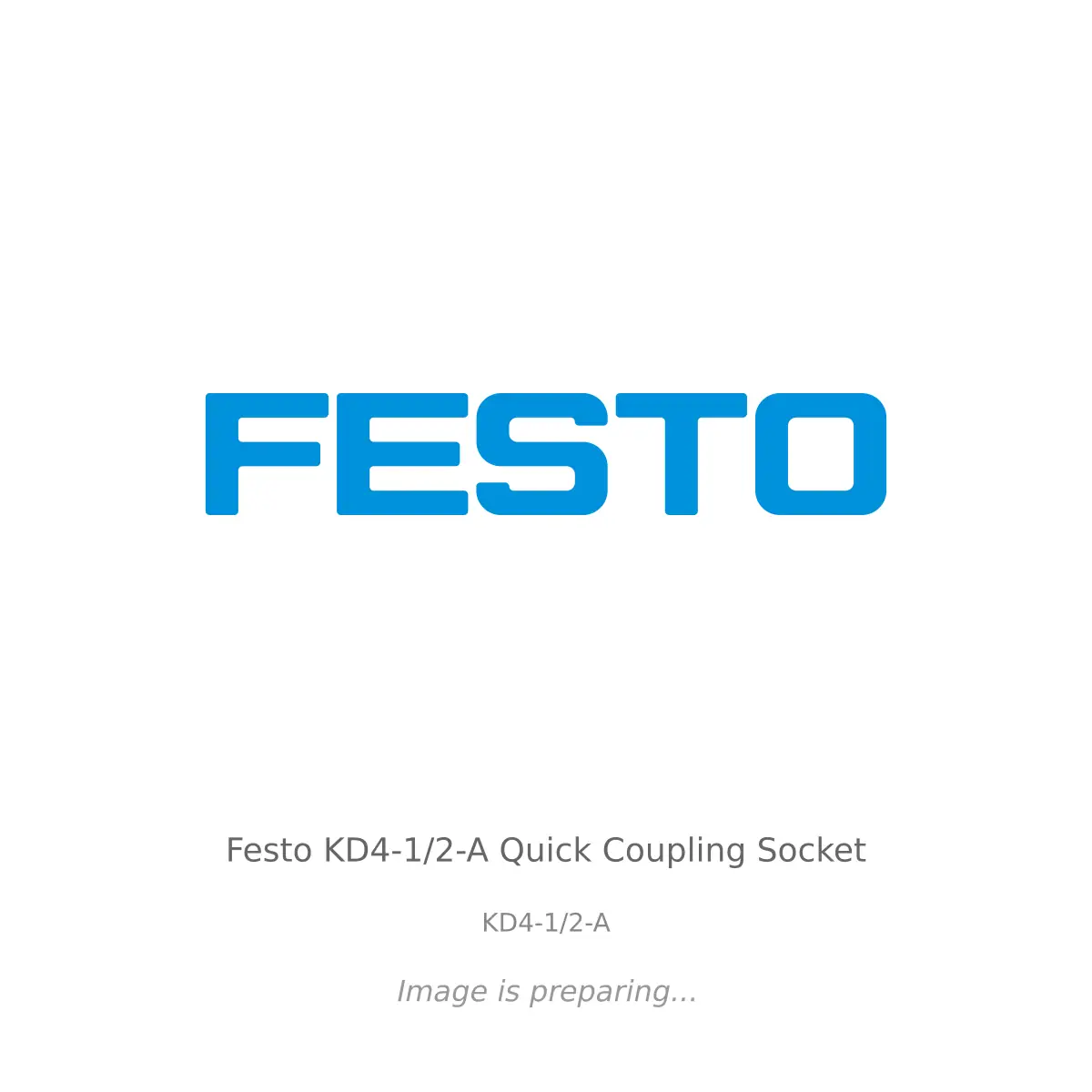 Festo Festo KD4-1/2-A Quick Coupling Socket - KD4-1/2-A