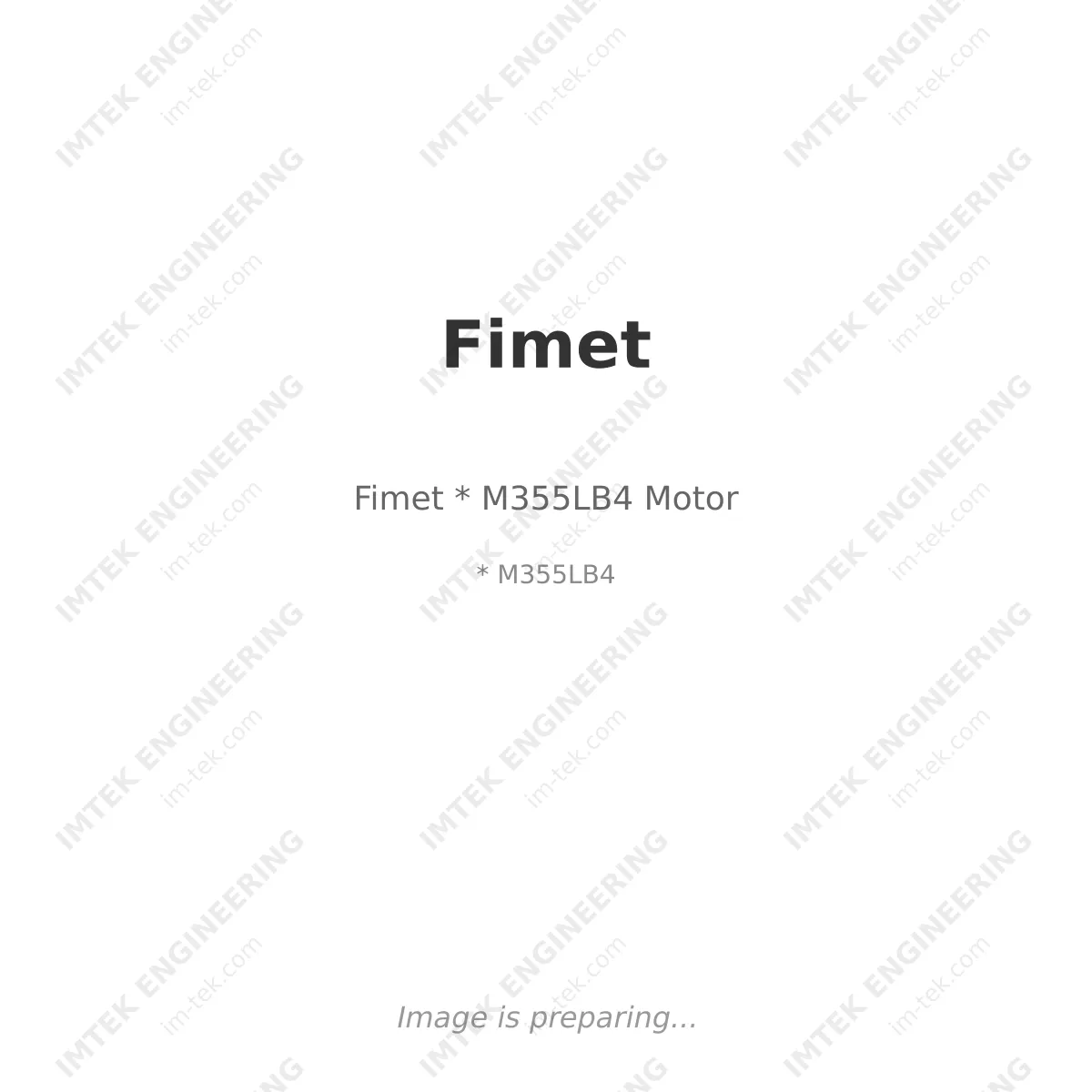 Fimet Fimet * M355LB4 Motor - * M355LB4