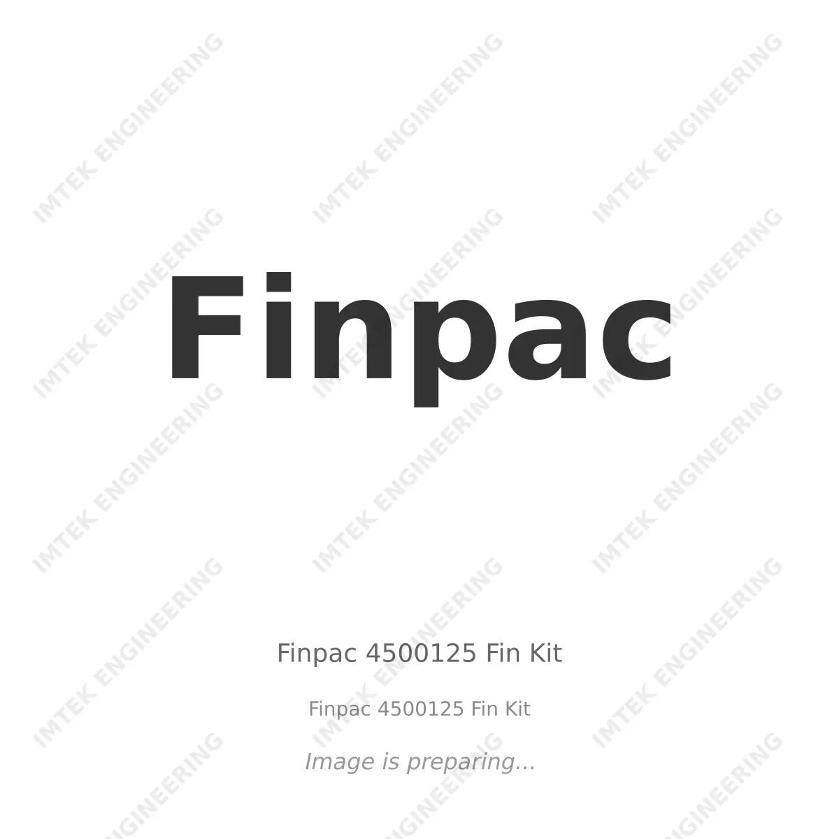 Finpac Finpac 4500125 Fin Kit - Finpac 4500125 Fin Kit