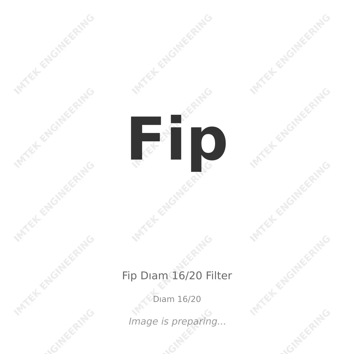 Fip Fip Diam 16/20 Filter - Diam 16/20