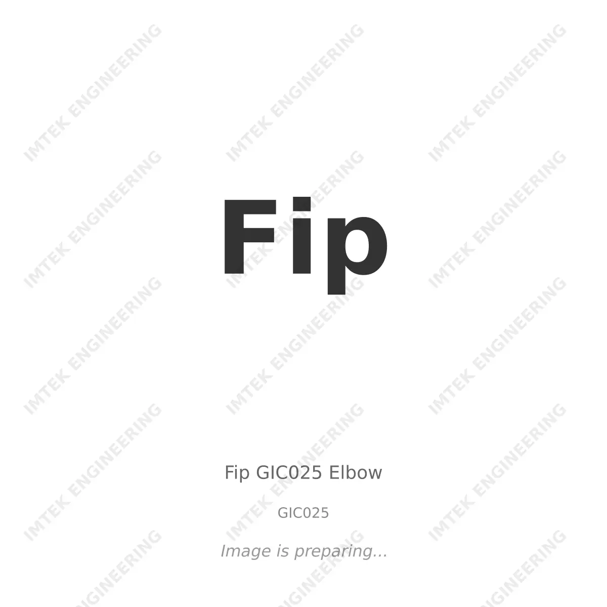 Fip Fip GIC025 Elbow - GIC025