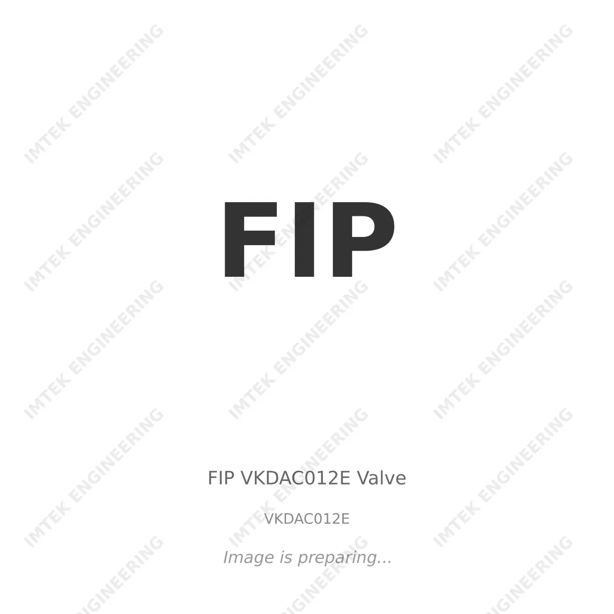 FIP FIP VKDAC012E Valve - VKDAC012E
