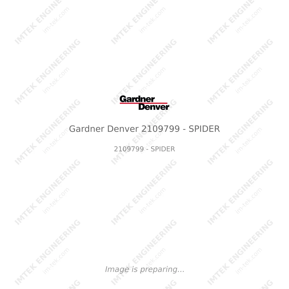 Gardner Denver Gardner Denver 2109799 - SPIDER - 2109799 - SPIDER