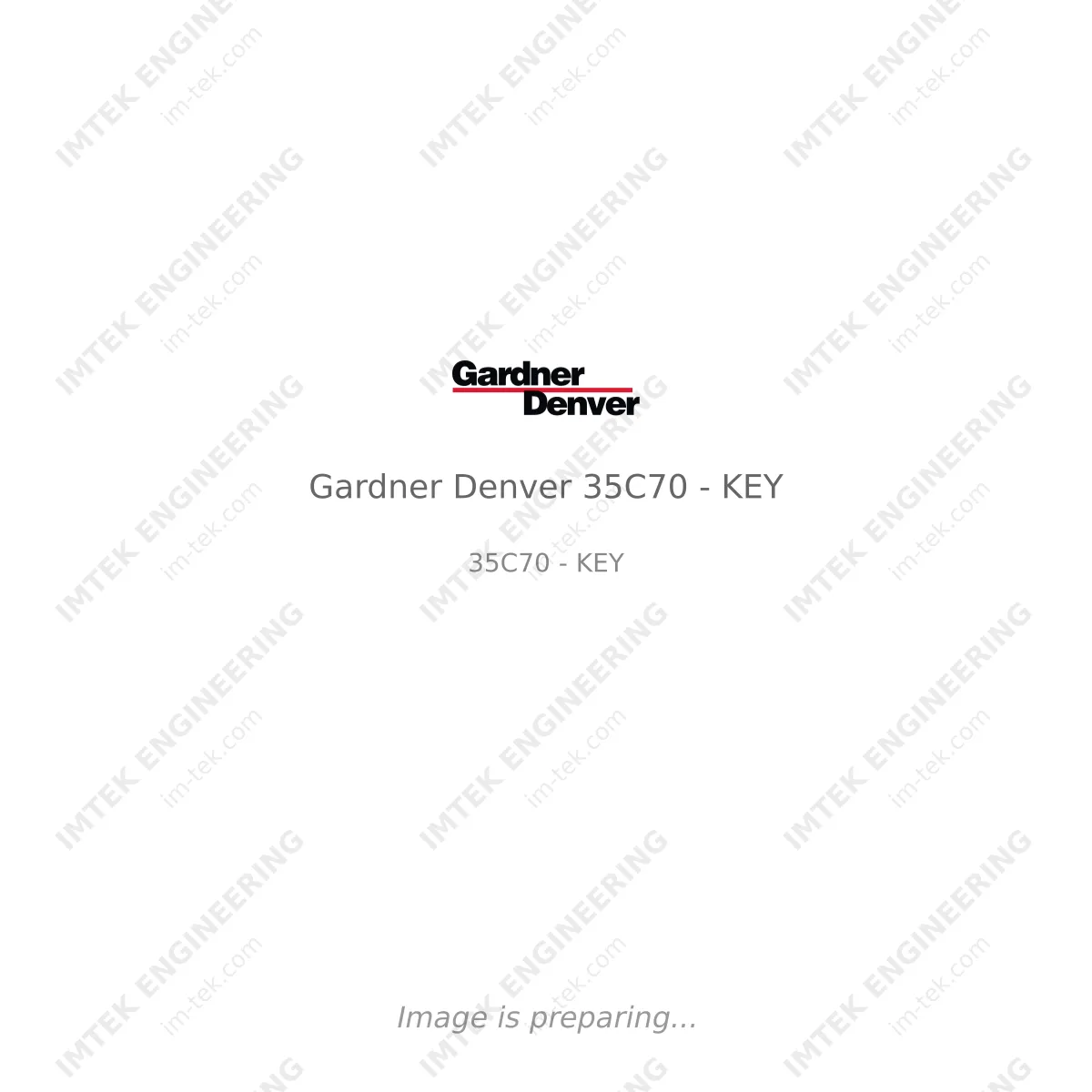 Gardner Denver Gardner Denver 35C70 - KEY - 35C70 - KEY