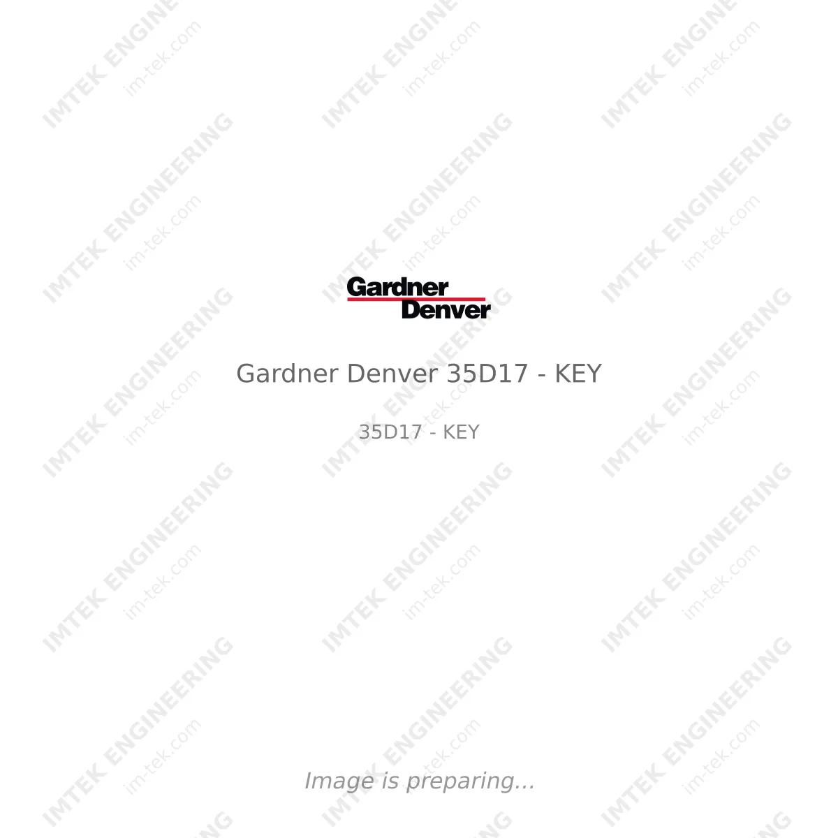 Gardner Denver Gardner Denver 35D17 - KEY - 35D17 - KEY