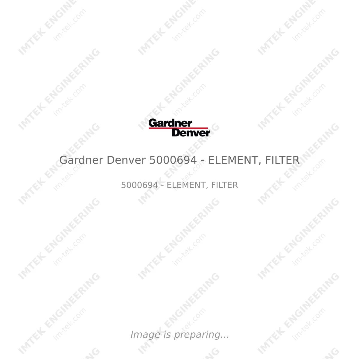 Gardner Denver Gardner Denver 5000694 - ELEMENT, FILTER - 5000694 - ELEMENT, FILTER