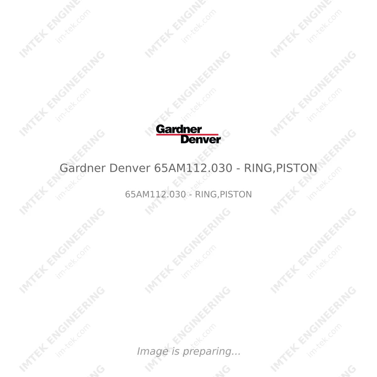 Gardner Denver Gardner Denver 65AM112.030 - RING,PISTON - 65AM112.030 - RING,PISTON