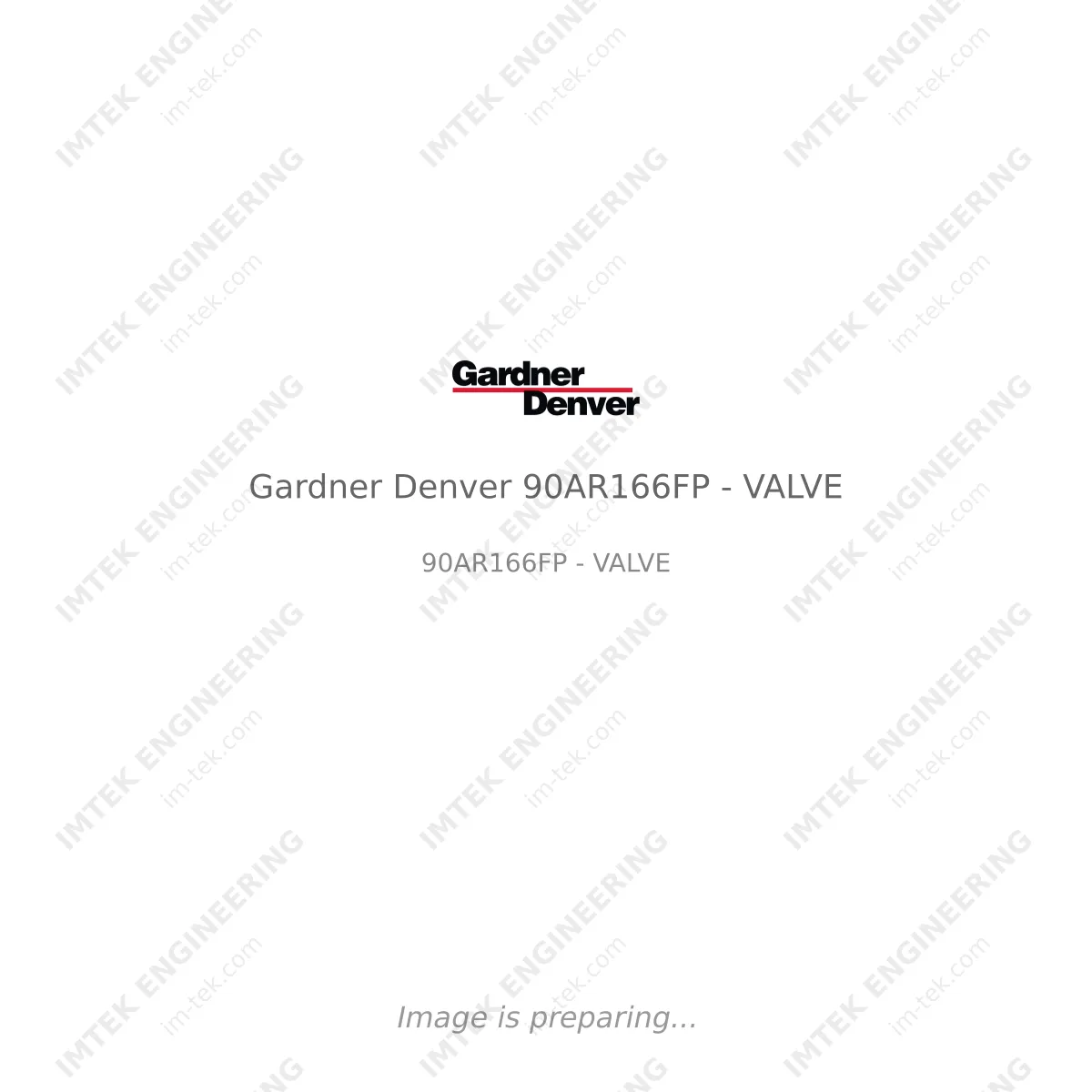 Gardner Denver Gardner Denver 90AR166FP - VALVE - 90AR166FP - VALVE