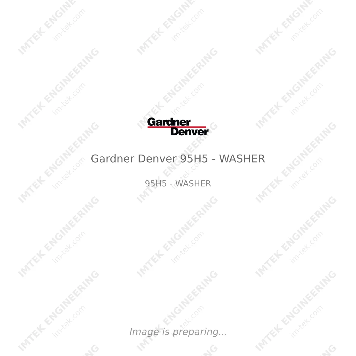 Gardner Denver Gardner Denver 95H5 - WASHER - 95H5 - WASHER