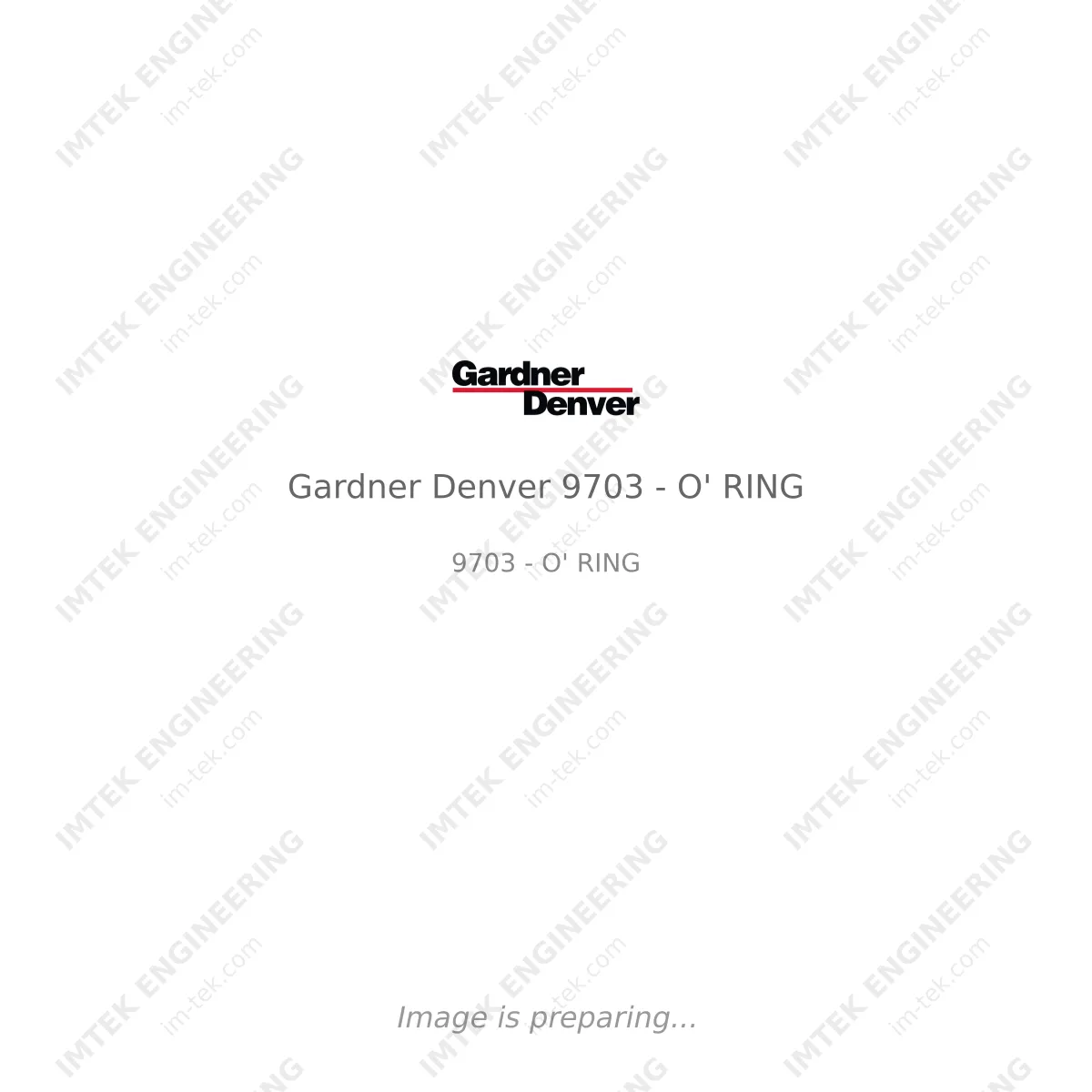 Gardner Denver Gardner Denver 9703 - O' RING - 9703 - O' RING