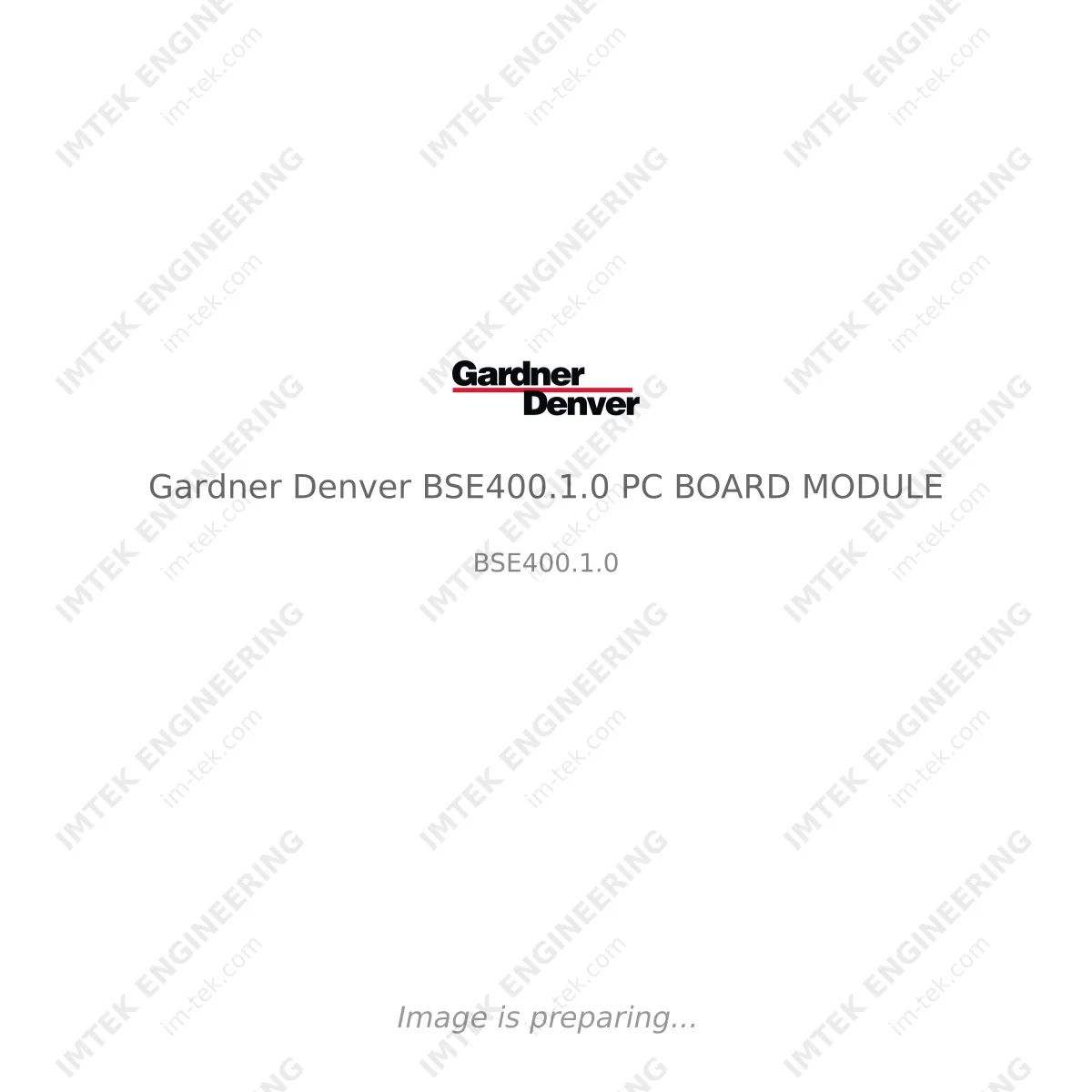 Gardner Denver Gardner Denver BSE400.1.0 PC BOARD MODULE - BSE400.1.0