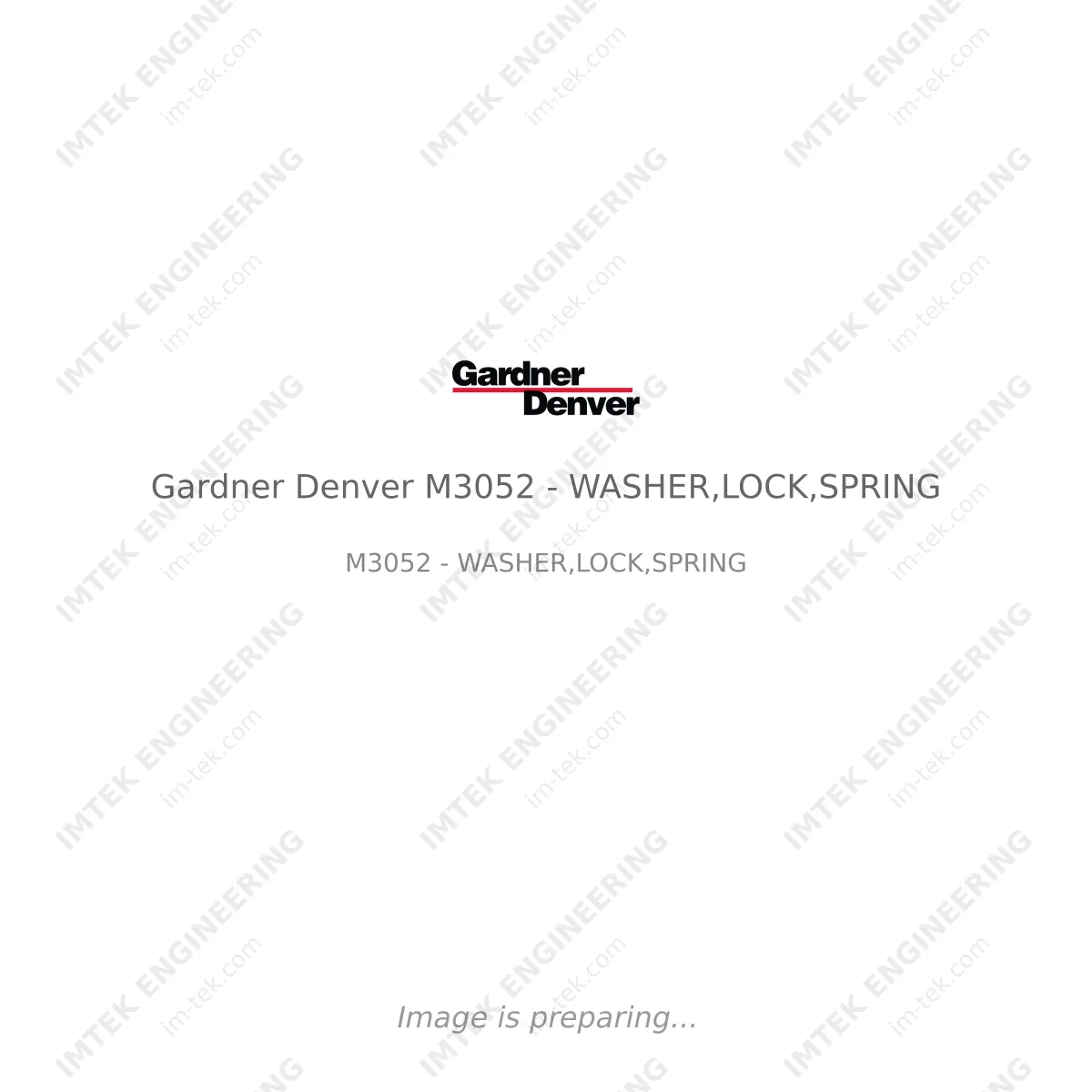 Gardner Denver Gardner Denver M3052 - WASHER,LOCK,SPRING - M3052 - WASHER,LOCK,SPRING