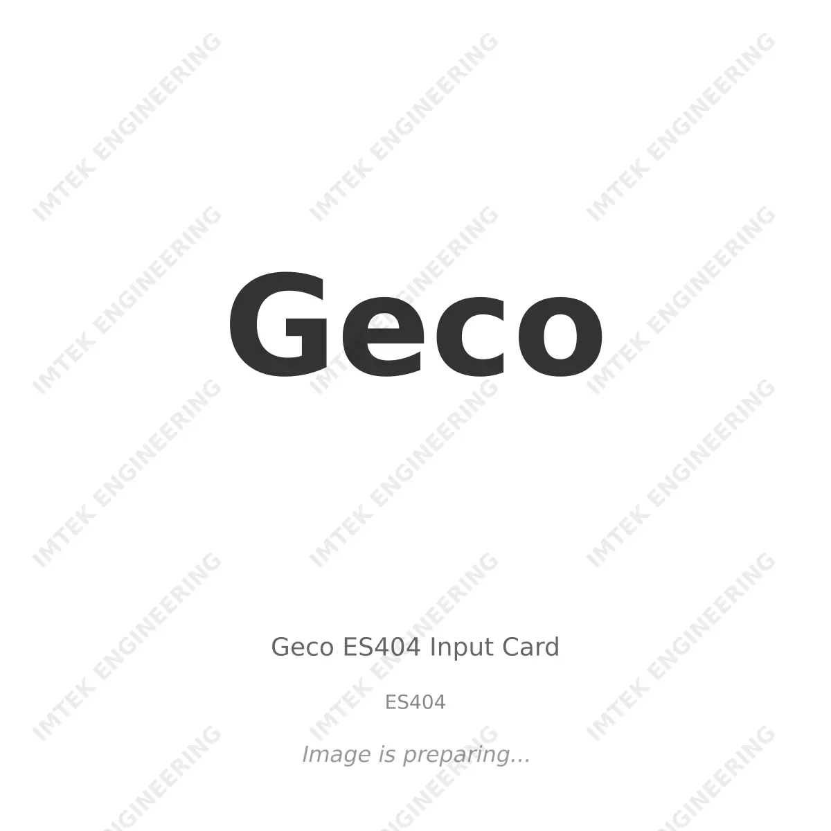 Geco Geco ES404 Input Card - ES404