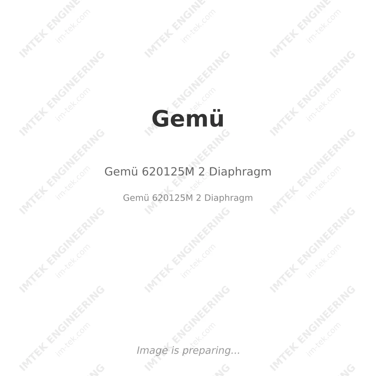 Gemü Gemü 620125M 2 Diaphragm - Gemü 620125M 2 Diaphragm