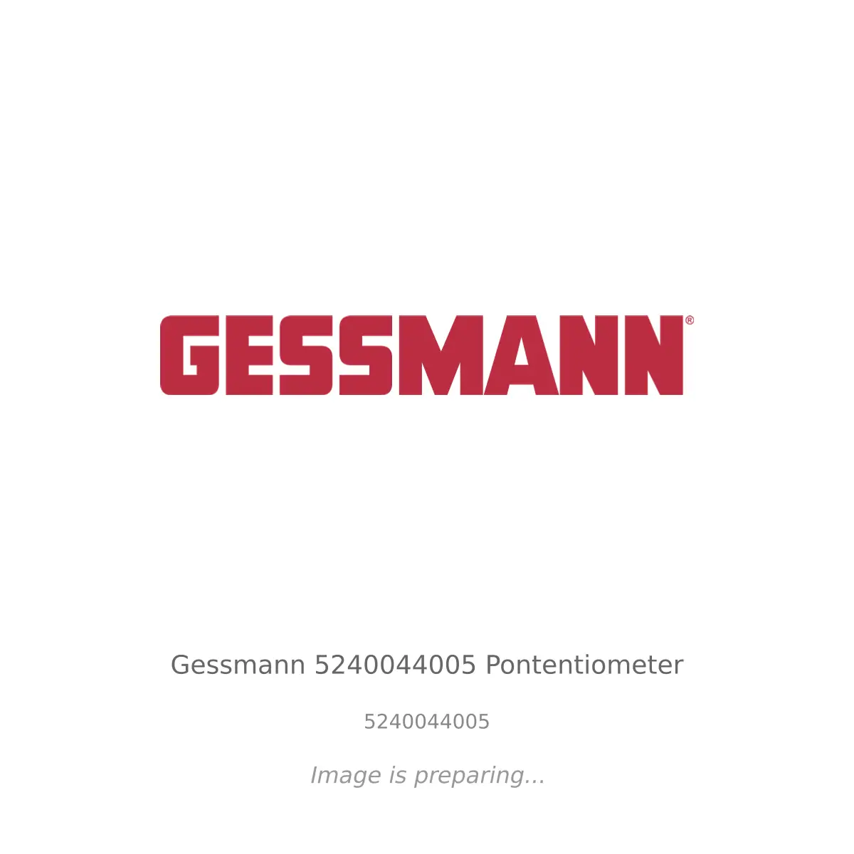 Gessmann Gessmann 5240044005 Pontentiometer - 5240044005