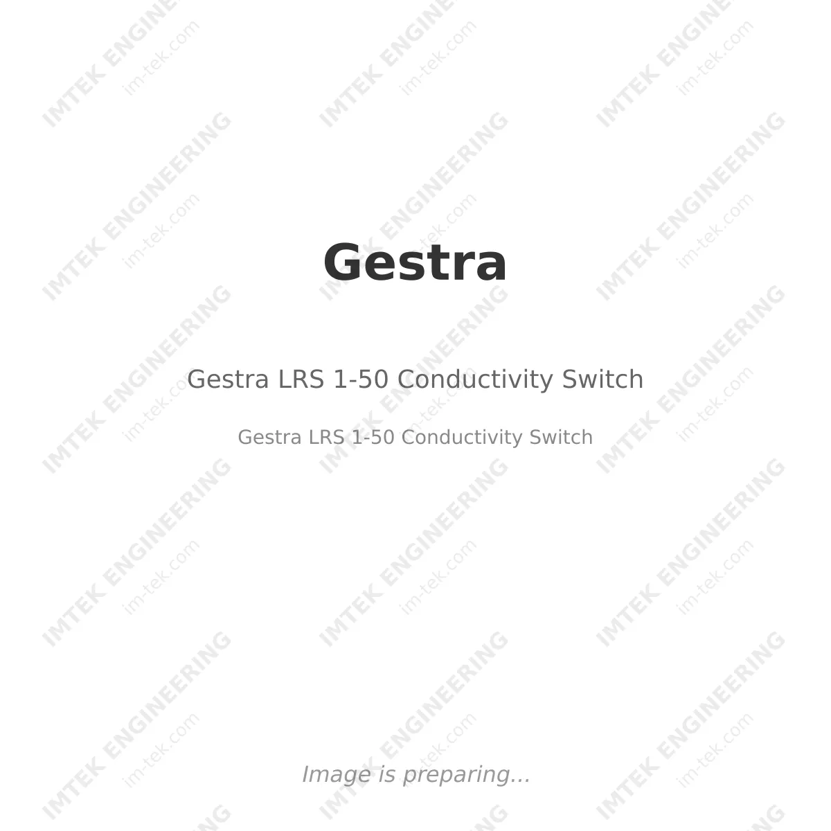 Gestra Gestra LRS 1-50 Conductivity Switch - Gestra LRS 1-50 Conductivity Switch