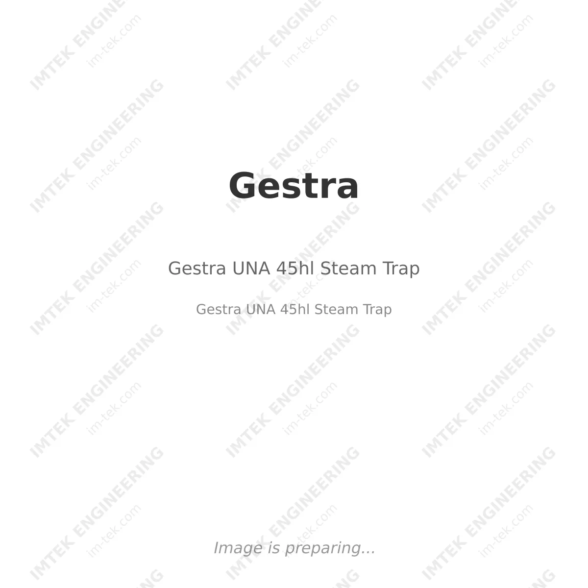 Gestra Gestra UNA 45hl Steam Trap - Gestra UNA 45hl Steam Trap
