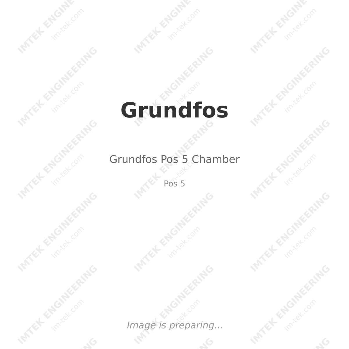 Grundfos Grundfos Pos 5 Chamber - Pos 5