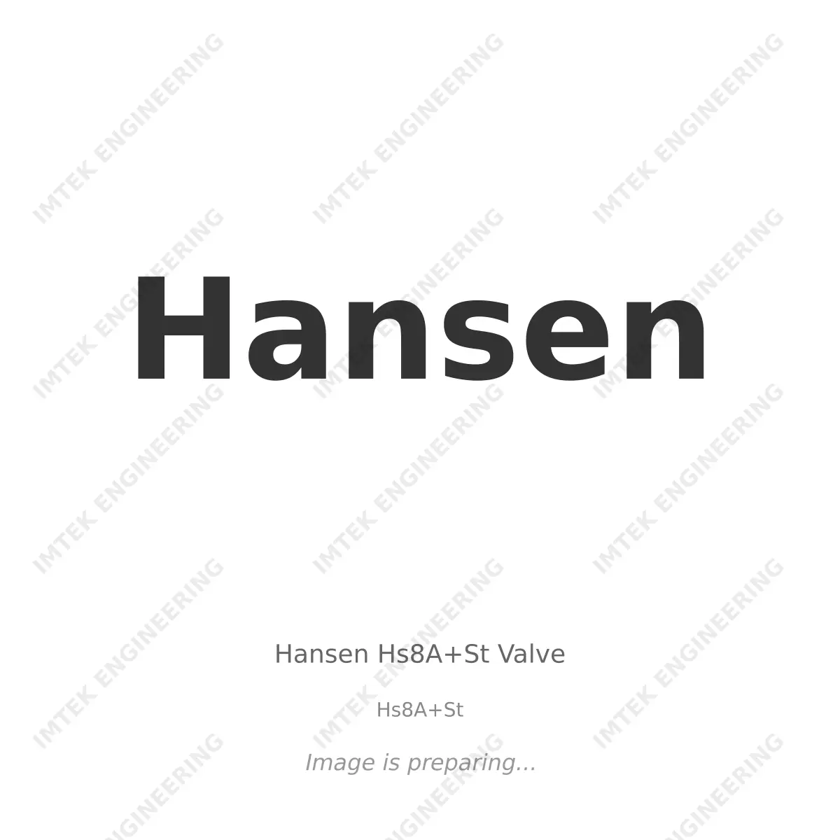 Hansen Hansen Hs8A+St Valve - Hs8A+St