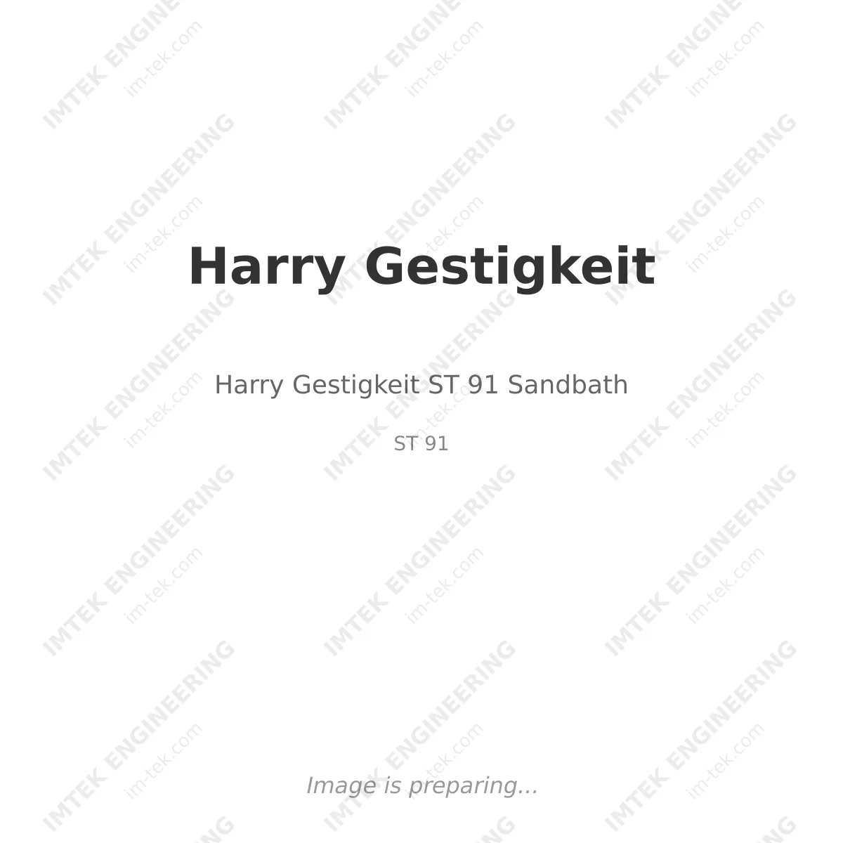Harry Gestigkeit Harry Gestigkeit ST 91 Sandbath - ST 91