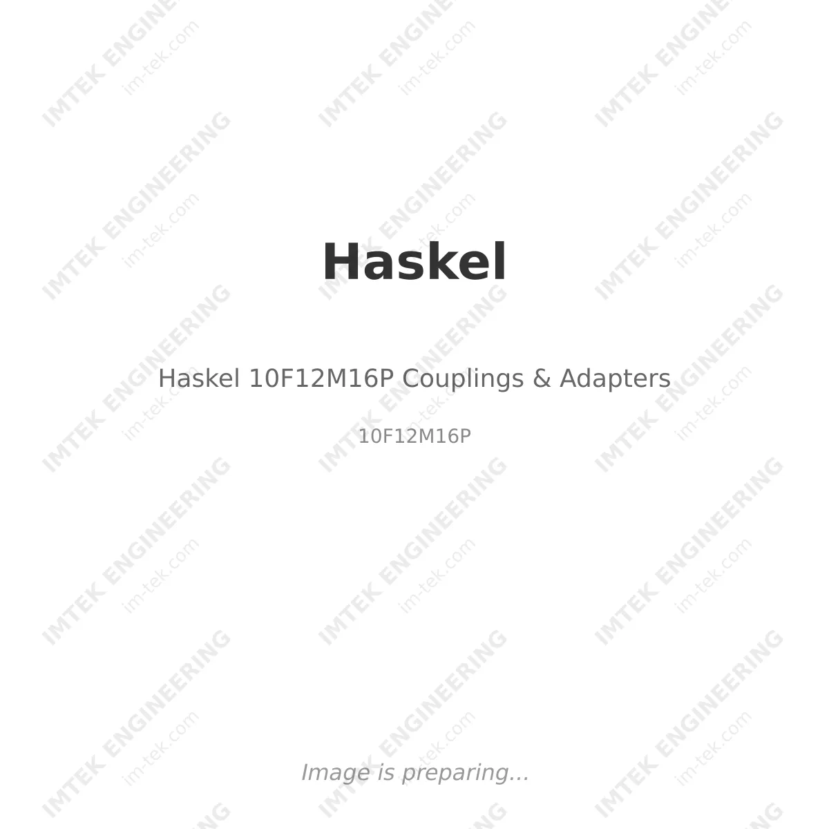 Haskel Haskel 10F12M16P Couplings & Adapters - 10F12M16P