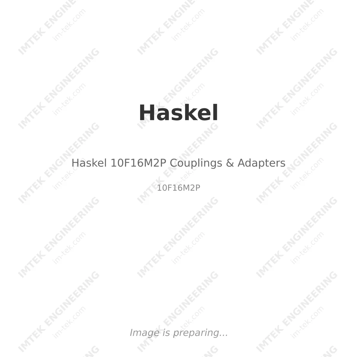 Haskel Haskel 10F16M2P Couplings & Adapters - 10F16M2P