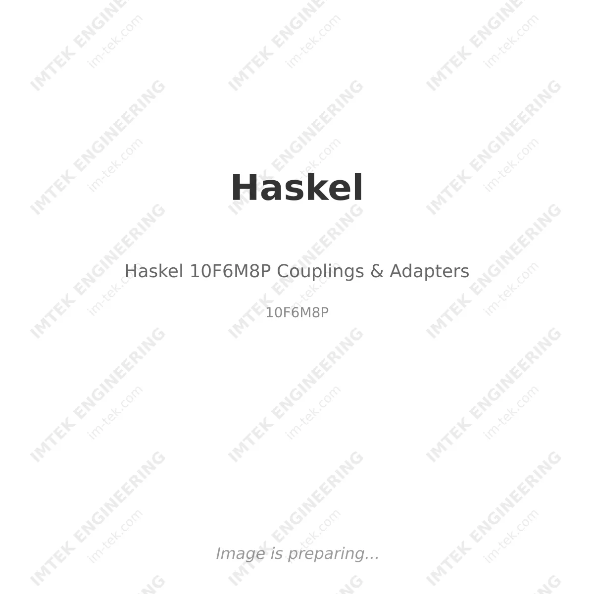 Haskel Haskel 10F6M8P Couplings & Adapters - 10F6M8P