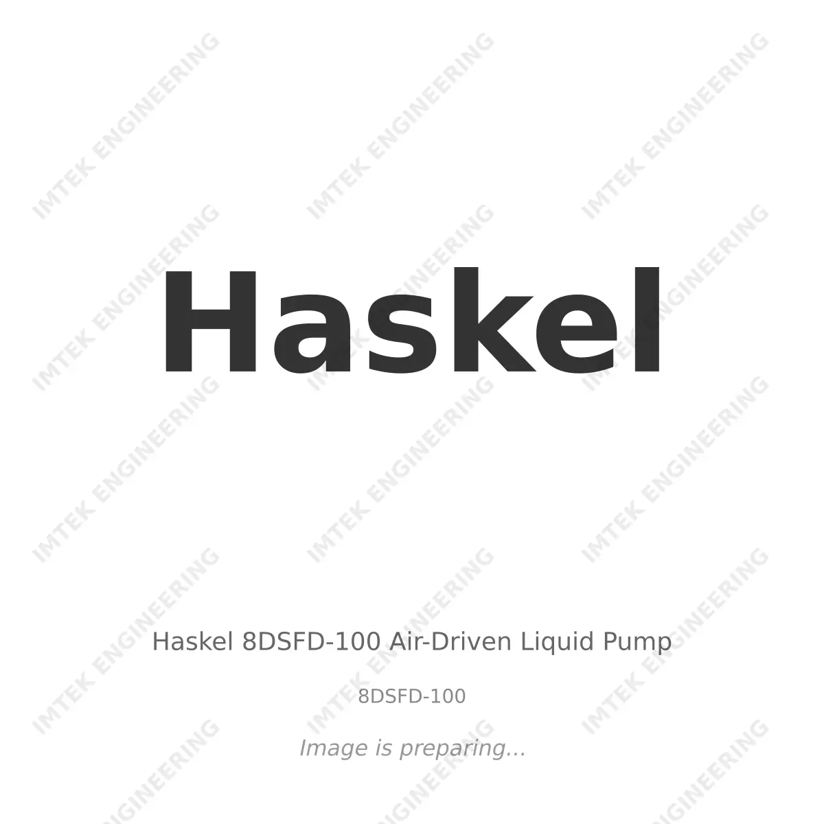 Haskel Haskel 8DSFD-100 Air-Driven Liquid Pump - 8DSFD-100