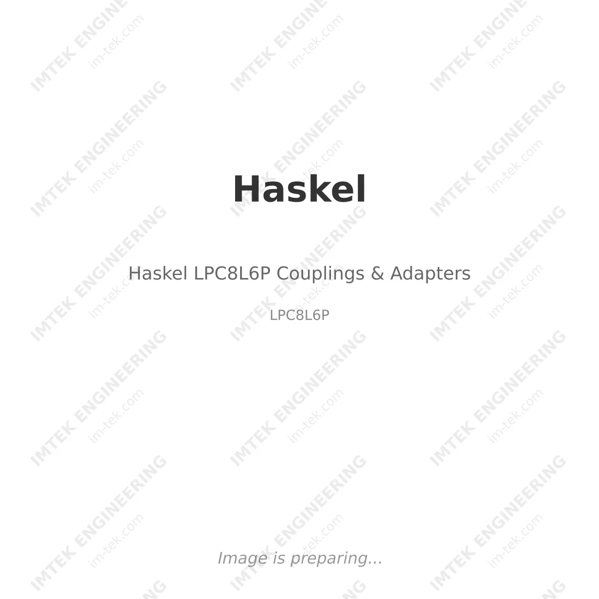 Haskel Haskel LPC8L6P Couplings & Adapters - LPC8L6P