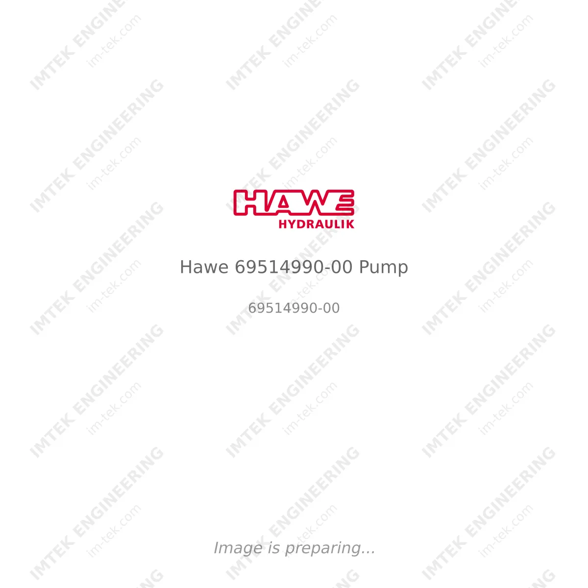 Hawe Hawe 69514990-00 Pump - 69514990-00