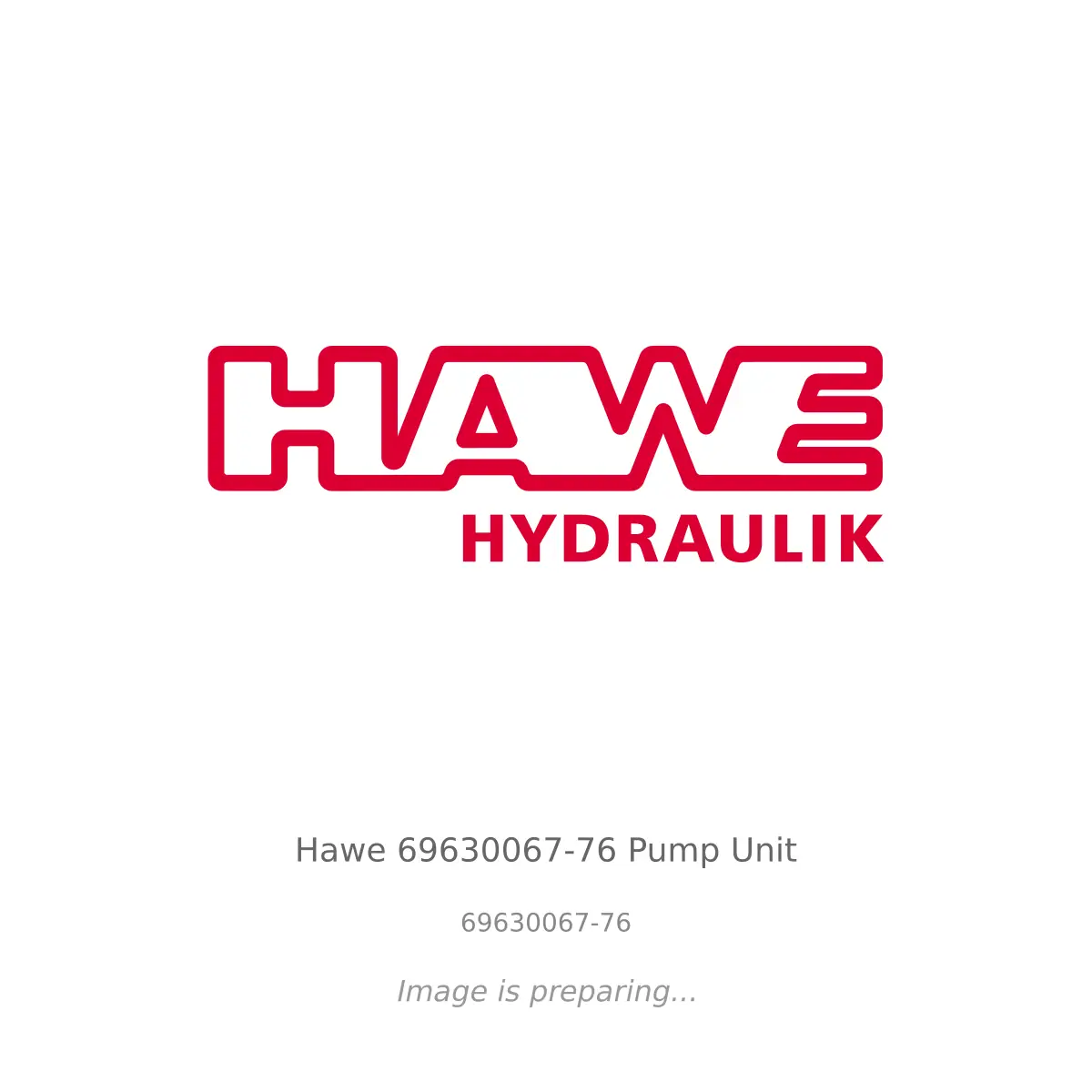 Hawe Hawe 69630067-76 Pump Unit - 69630067-76