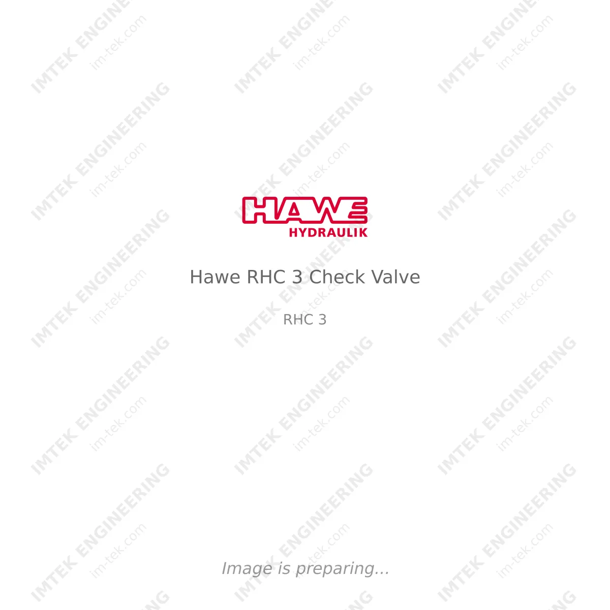 Hawe Hawe RHC 3 Check Valve - RHC 3