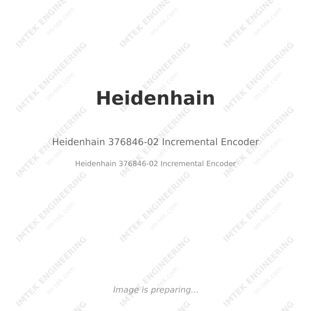 Heidenhain Heidenhain 376846-02 Incremental Encoder - Heidenhain 376846-02 Incremental Encoder
