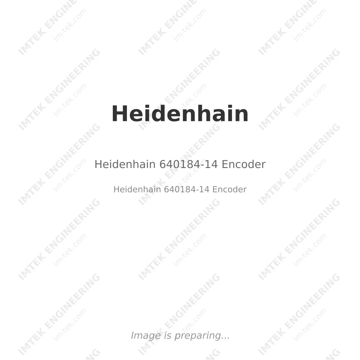 Heidenhain Heidenhain 640184-14 Encoder - Heidenhain 640184-14 Encoder