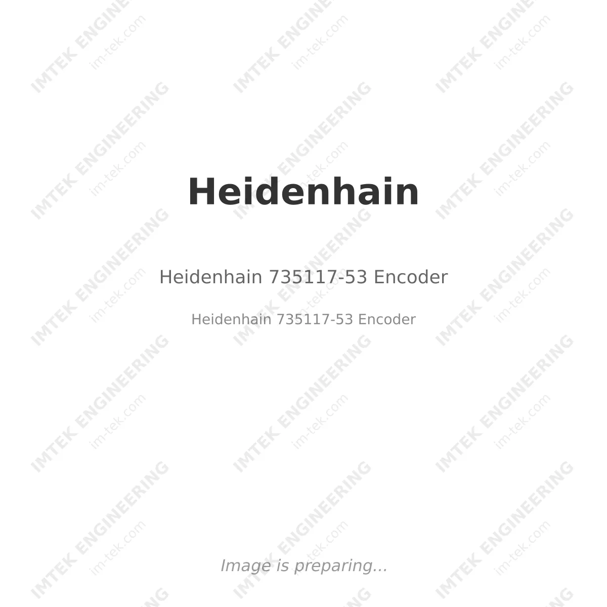 Heidenhain Heidenhain 735117-53 Encoder - Heidenhain 735117-53  Encoder