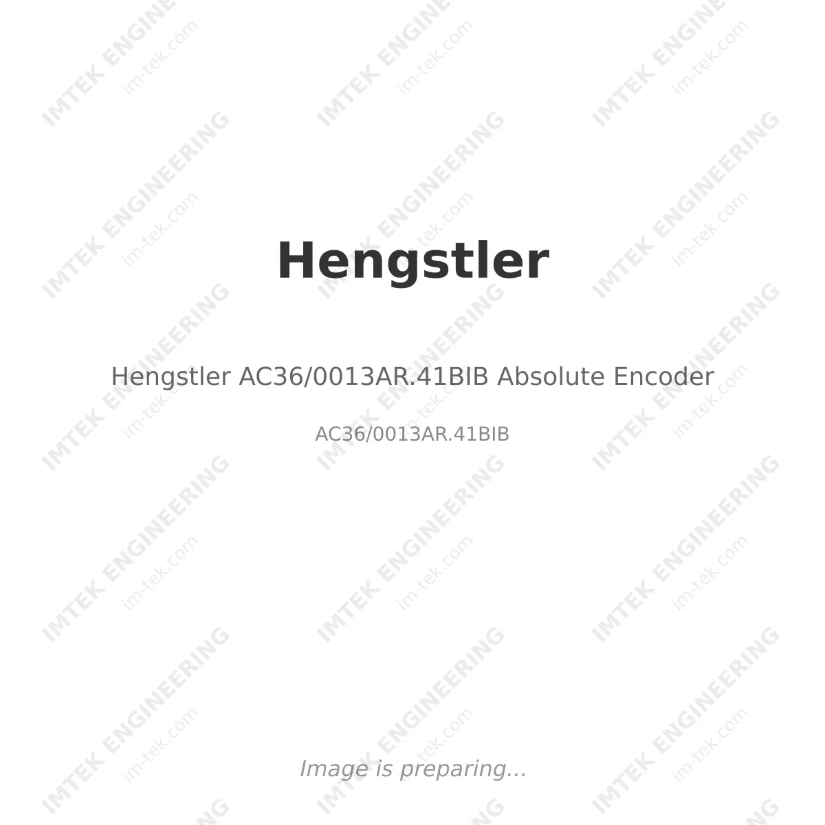 Hengstler Hengstler AC36/0013AR.41BIB Absolute Encoder - AC36/0013AR.41BIB