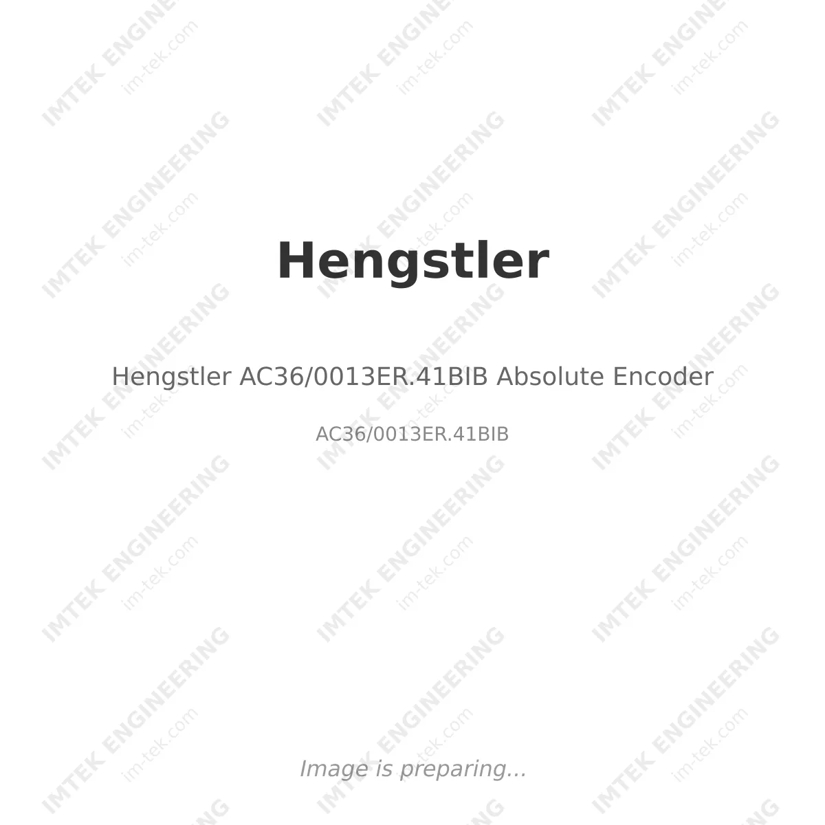Hengstler Hengstler AC36/0013ER.41BIB Absolute Encoder - AC36/0013ER.41BIB