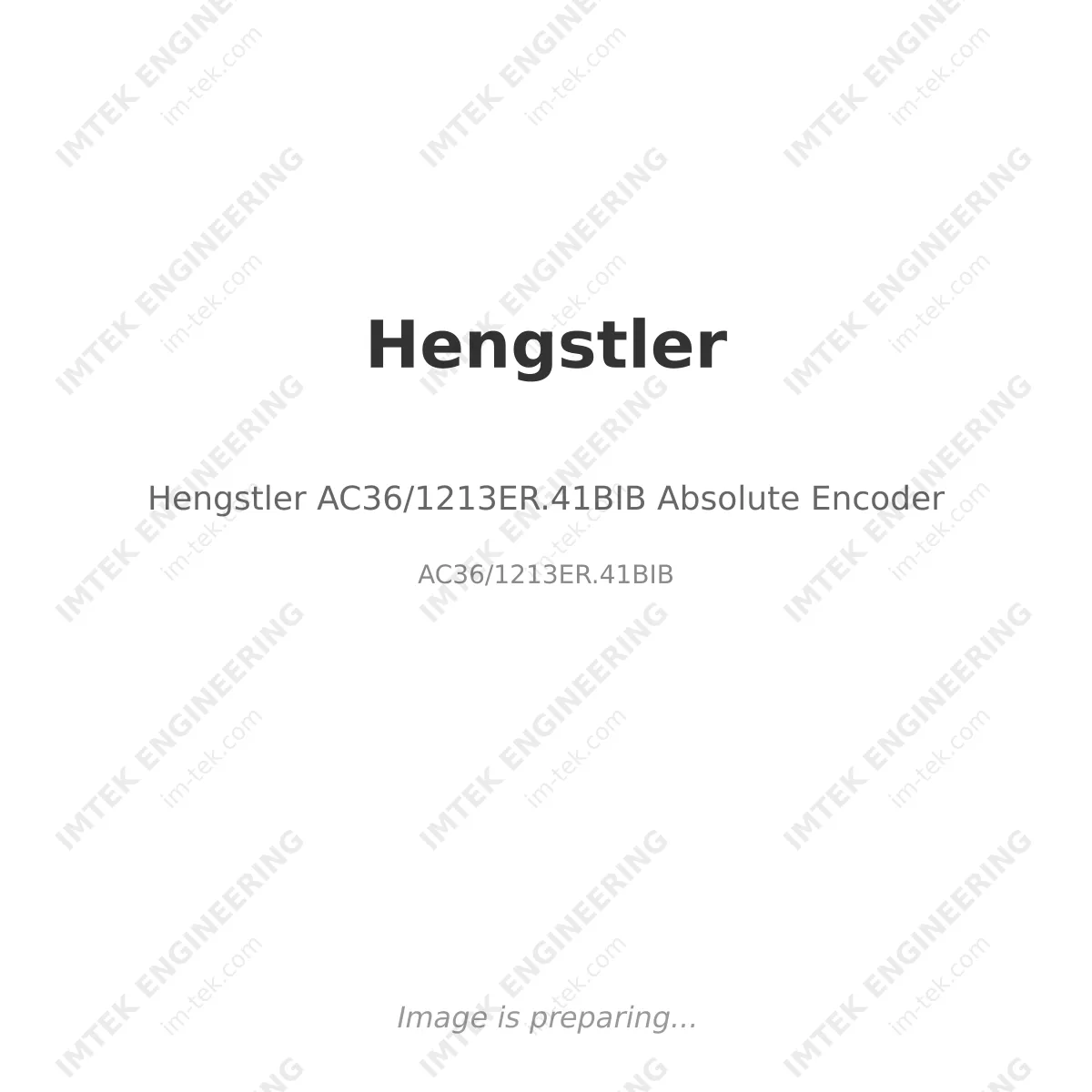 Hengstler Hengstler AC36/1213ER.41BIB Absolute Encoder - AC36/1213ER.41BIB