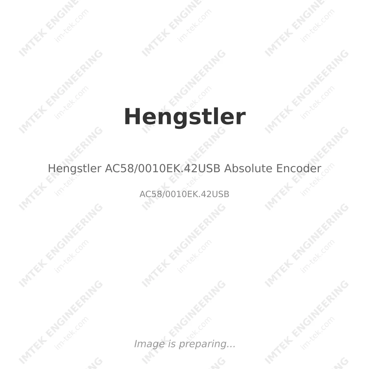 Hengstler Hengstler AC58/0010EK.42USB Absolute Encoder - AC58/0010EK.42USB