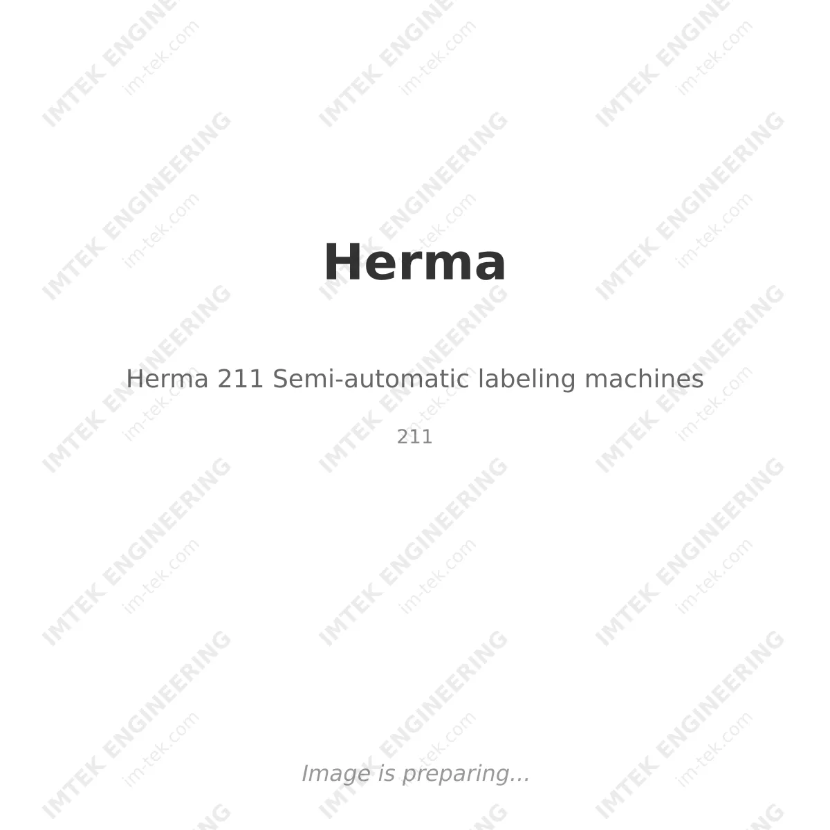 Herma Herma 211 Semi-automatic labeling machines - 211