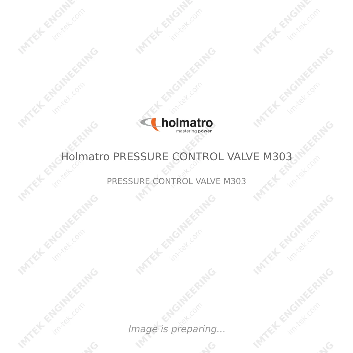 Holmatro Holmatro PRESSURE CONTROL VALVE M303 - PRESSURE CONTROL VALVE M303