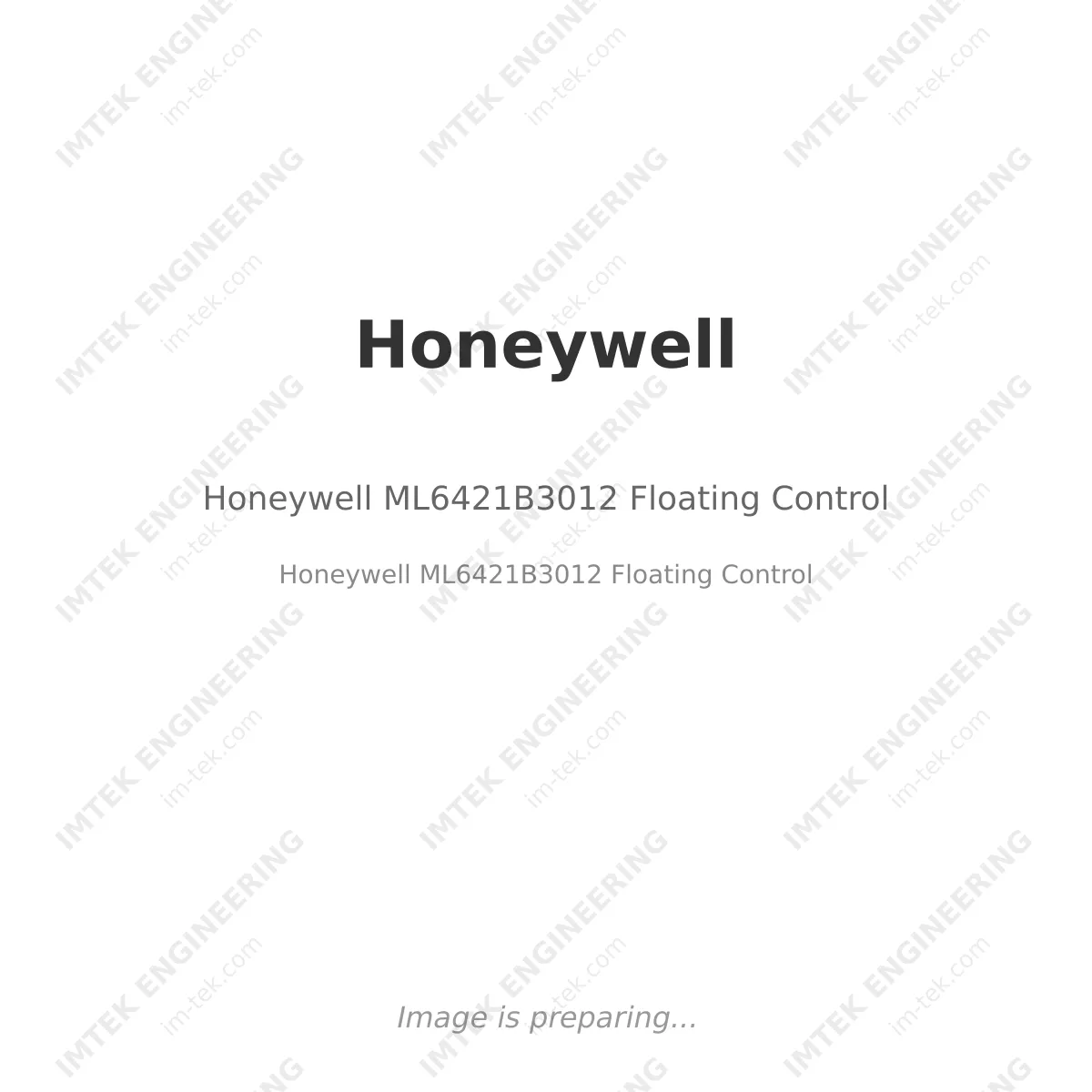 Honeywell Honeywell ML6421B3012 Floating Control - Honeywell ML6421B3012 Floating Control
