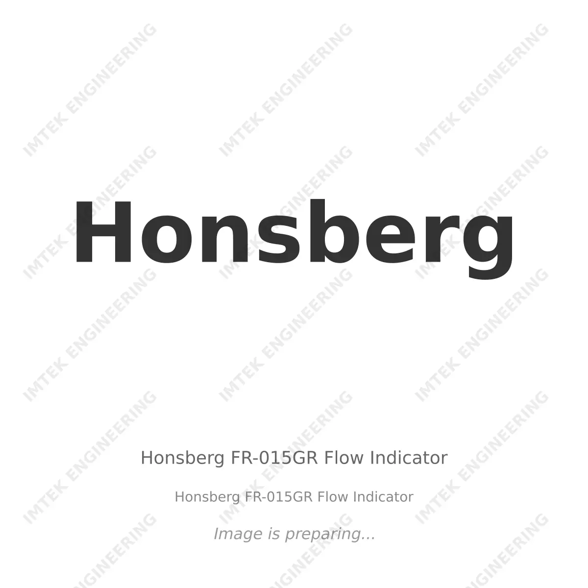 Honsberg Honsberg FR-015GR Flow Indicator - Honsberg FR-015GR Flow Indicator