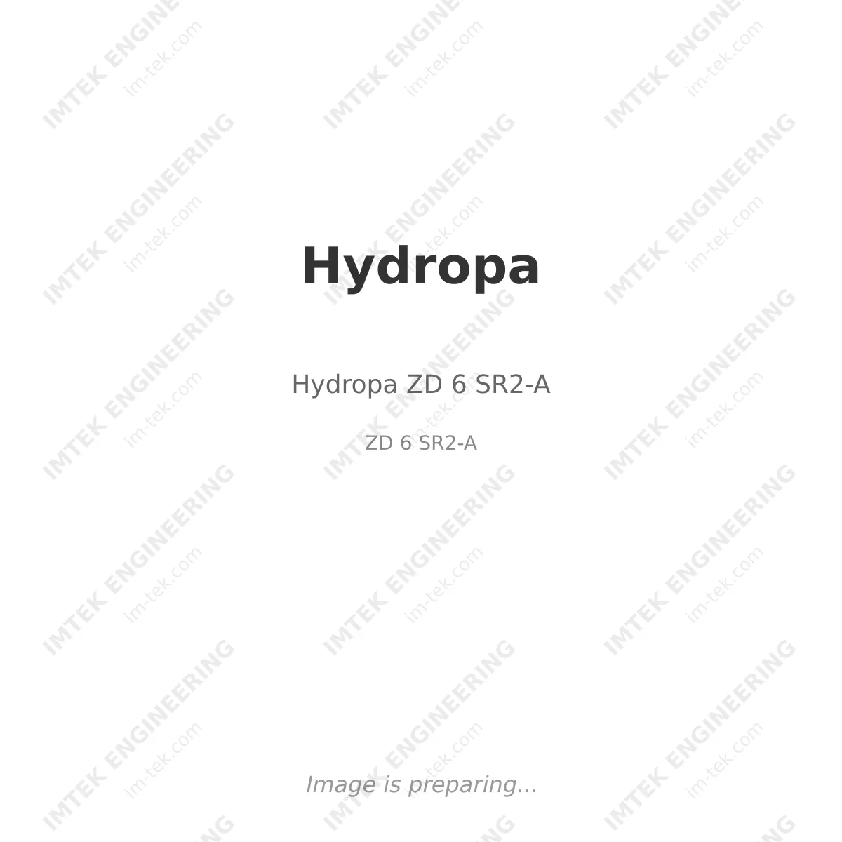 Hydropa Hydropa ZD 6 SR2-A - ZD 6 SR2-A