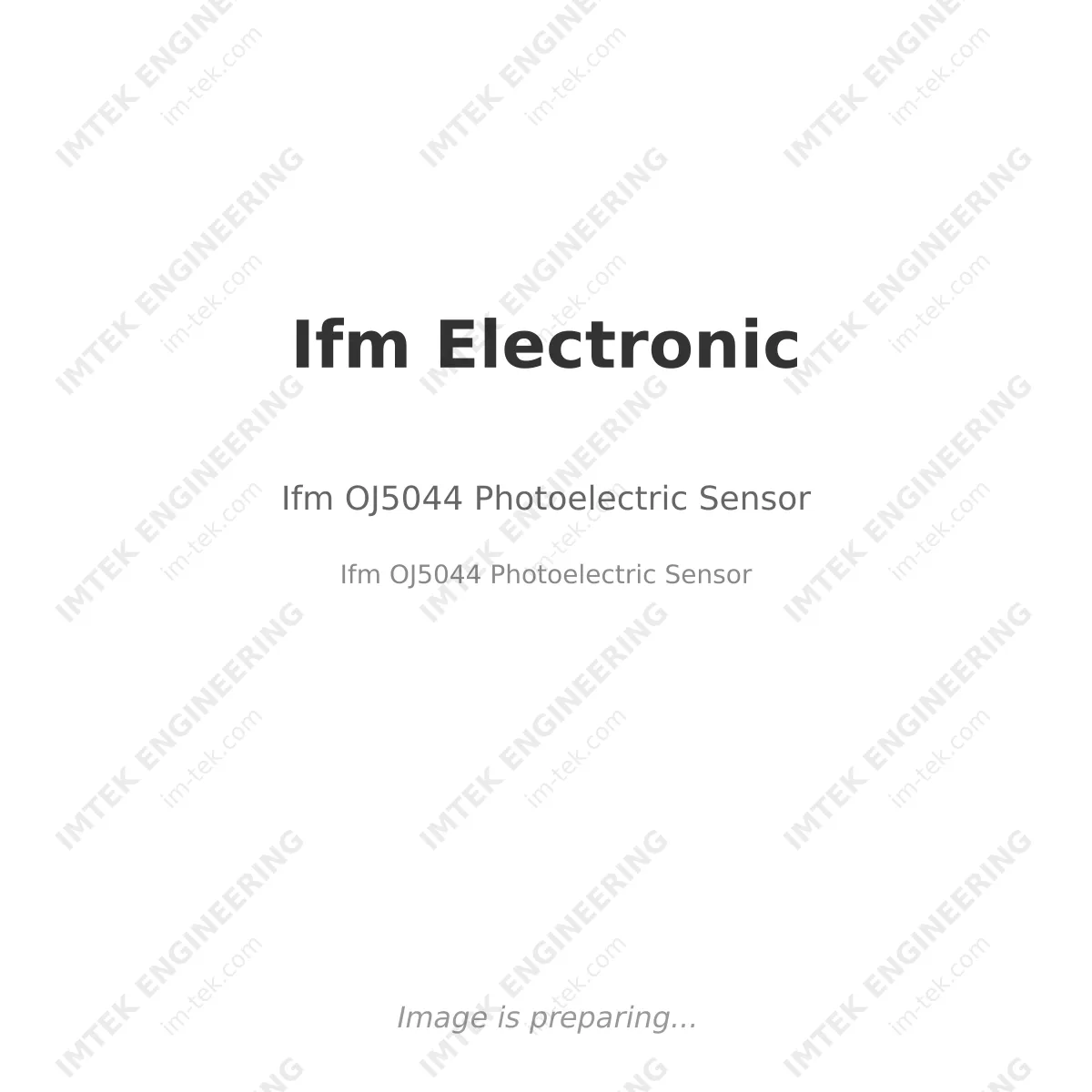 Ifm Electronic Ifm OJ5044 Photoelectric Sensor - Ifm OJ5044 Photoelectric Sensor