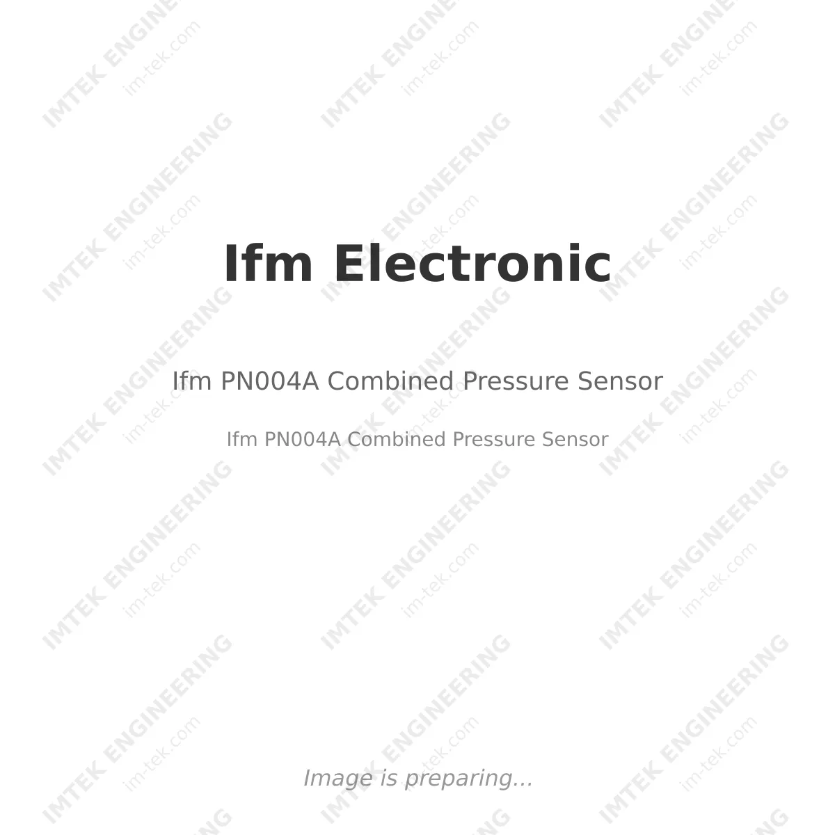 Ifm Electronic Ifm PN004A Combined Pressure Sensor - Ifm PN004A Combined Pressure Sensor
