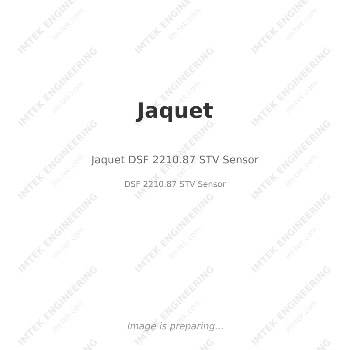 Jaquet Jaquet DSF 2210.87 STV Sensor - DSF 2210.87 STV Sensor