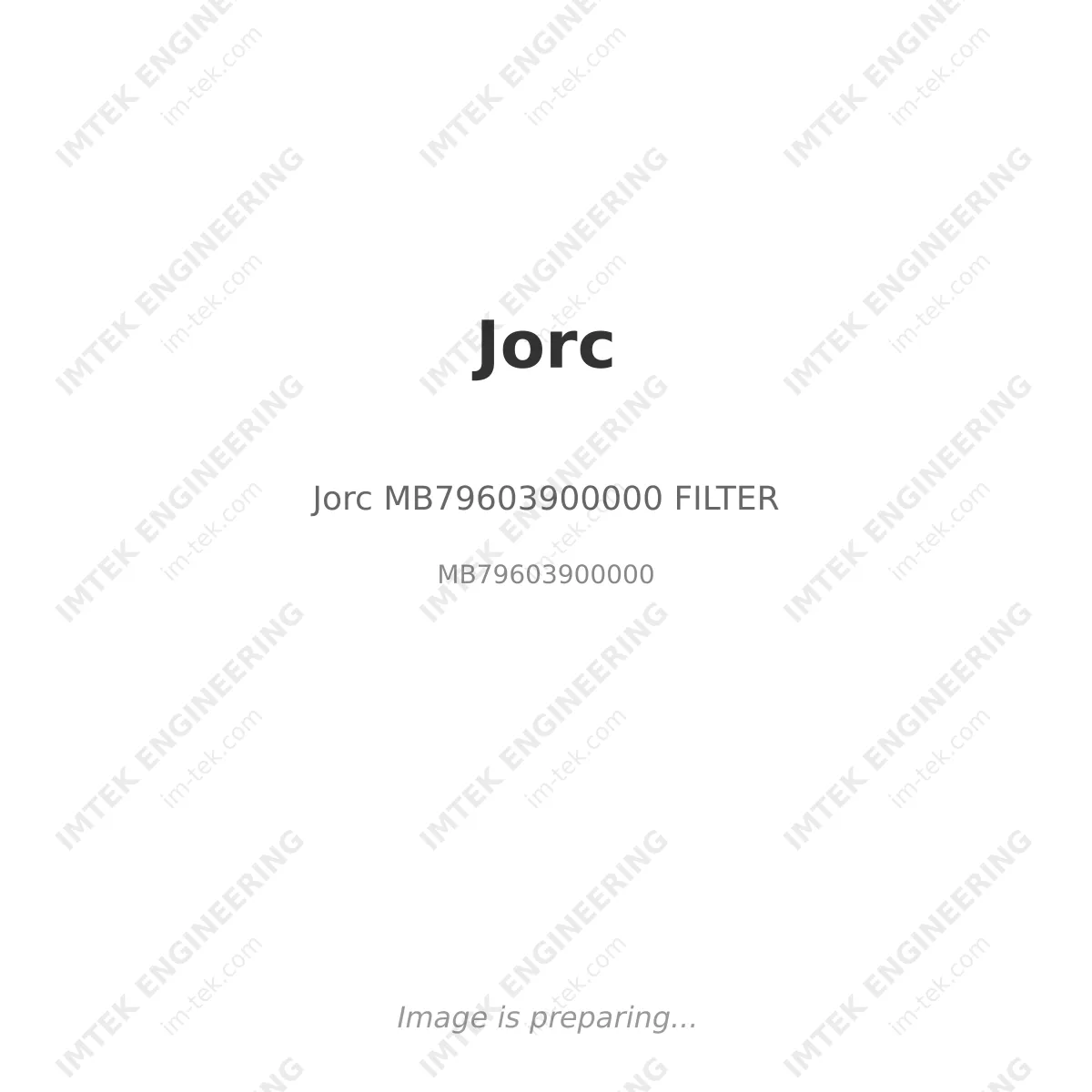 Jorc Jorc MB79603900000 FILTER - MB79603900000