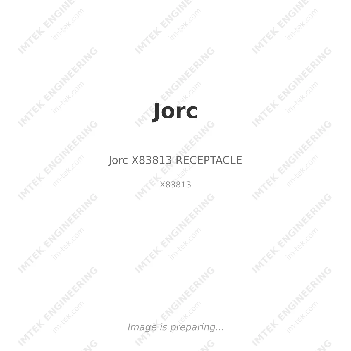 Jorc Jorc X83813 RECEPTACLE - X83813
