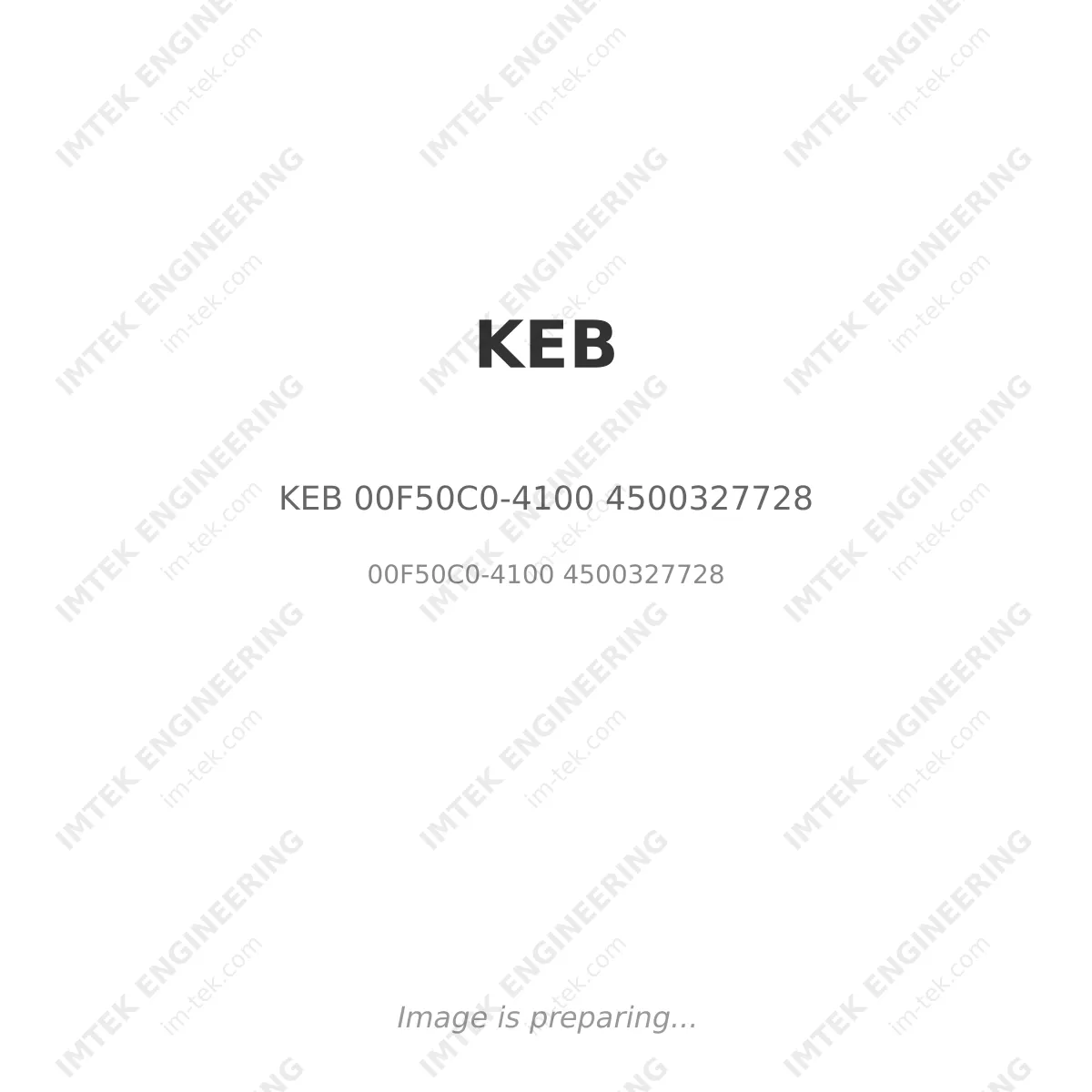 KEB KEB 00F50C0-4100 4500327728 - 00F50C0-4100 4500327728